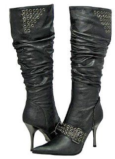 Yoki France Black Women Fashion Boots, 10 M US Shoes