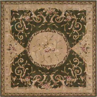Hand tufted Transitional Green Wool Rug (7 Square) Today $114.99 4.8