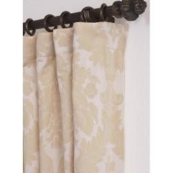 Mayfair Cream Cotton 106 inch Damask Curtain Panel