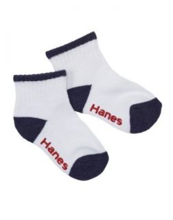 Hanes Toddler Boys 6pk Non Skid Ankle Socks, 2T 3T White w