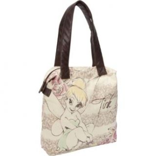 Disney WDTB0255 Tote,Brown/Canvas/Pink/Gold/Green,One Size
