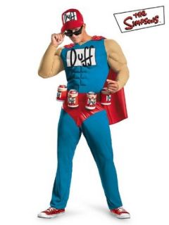 Simpsons Duffman Muscle Costume Clothing