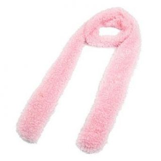 Allegra K Pink Pocket Design Long Winter Thick Neck Wrap