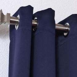 Eclipse Blue Thermal Blackout 108 inch Curtain Panel Pair
