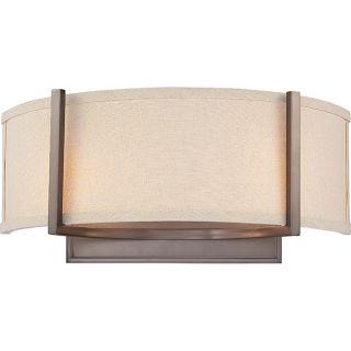 and Khaki Fabric Shade 2 Light Wall Sconce Today $109.99