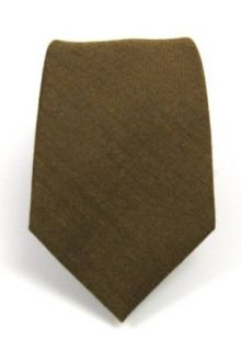 Wool Copper Solid Skinny Tie Clothing