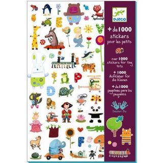 1000 stickers   1 pochette 64 x 31 cm, 18 planches de stickers (L 20