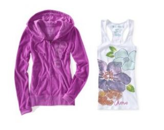 Glitter Jersey Tank Top (Medium, Neon Purple 537/Bleach 102) Clothing