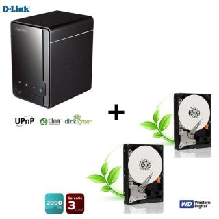 DLINK DNS 320 NAS + 2 WD Green 2To 64Mo 3.5   Achat / Vente SERVEUR
