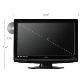 Hitachi L19D103 19 Inch 720p LCD Flat Panel HDTV/DVD Combo