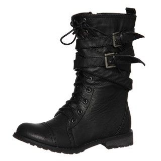 Groove Womens Canyon Black Belted Boots