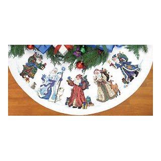Gold Collection St. Nicholas Tree Skirt Counted Cross