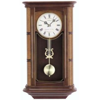 Seth Thomas Randolf Walnut Wood Chime Pendulum Wall Clock