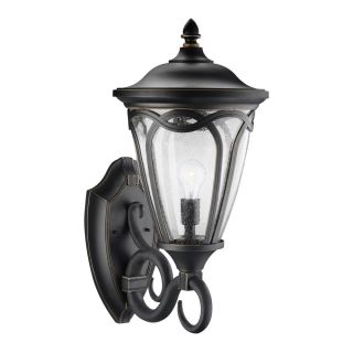 Rubbed Onyx Finish Wall Mount 1 light Outdoor Light Fixture