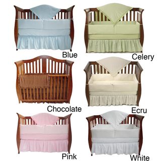American Baby Company Heavenly Soft Minky Dot 4 piece Crib Set