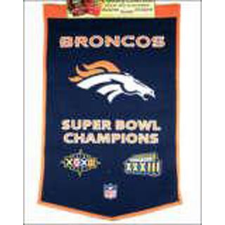 Denver Broncos Wool Super Bowl Championship Banner