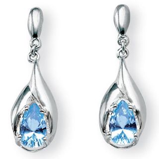 silver blue topaz dangle earrings msrp $ 117 00 today $ 41 99 off