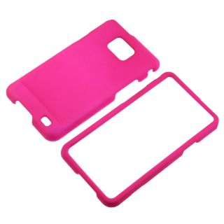 Hot Pink Rubber coated Case Protector for Samsung Galaxy S i9100