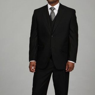 Sean John Mens Black 3 piece Suit