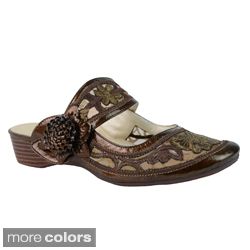 DimeCity Womens Marquette Embroidered Slip on Mules Today $46.99 4