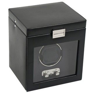 Wolf Designs Single Watch Winder with Cover and Storage