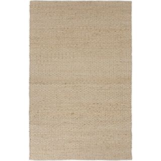Natural Solid Jute/ Cotton Beige/ Brown Rug (36 x 56) Today $69.99