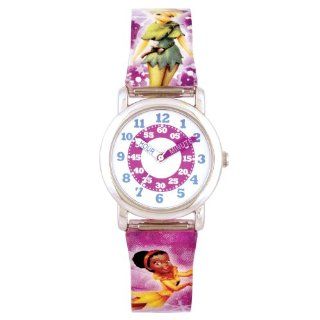 Disney Kids FAR033 Purple Easy Read Fairies Strap Watch Watches