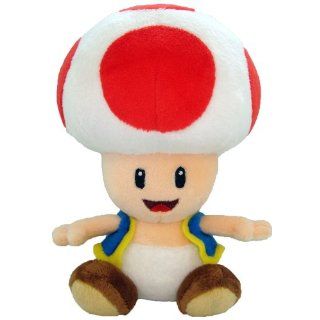 Super Mario Plush   6 Toad Soft Stuffed Plush Toy Japanese Import by