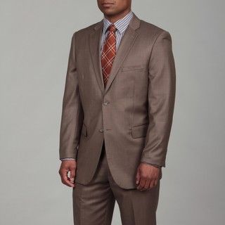 Caravelli Mens Light Brown Two button Suit