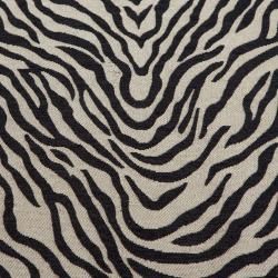 Zebra Print Bonded Leather Storage Ottoman