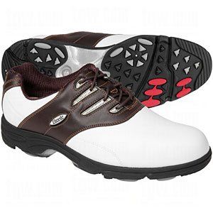Etonic GSOK Sof Flex Golf Shoes White/Dk Brown 9M