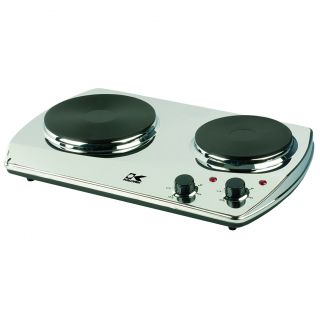 Kalorik Portable Double Chrome Cooking Plate (Refurbished) Today $39