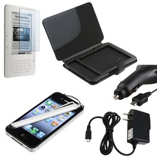 Leather Case/ Screen Protector/ Chargers/ Stylus for  Kindle 3