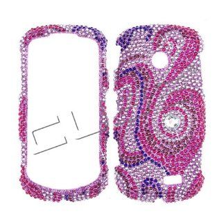 Diamond Bling Pink Swirl 117 FULDI 117 Cell Phones & Accessories