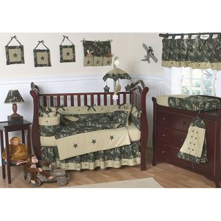 Sweet Jojo Designs Green Camo 9 piece Crib Bedding Set Today $169.99