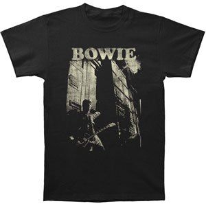 Rockabilia David Bowie Guitar Slim Fit T shirt Clothing