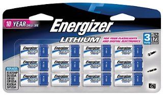 New Energizer 123 Lithium Photo Battery 12 Pack 3 Volts 10