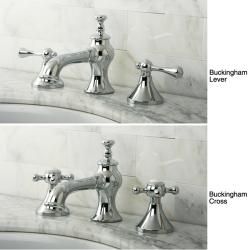 French Country Widespread Chrome Bathroom Faucet