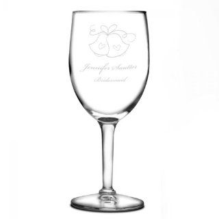 Wedding Bells Wine Glass