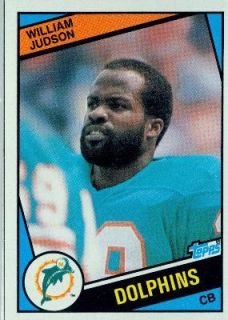 1984 Topps #122 William Judson   Miami Dolphins (Football