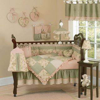 Cotton Tale Lollipops and Roses 8 piece Crib Bedding Set