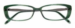 Ellen Tracy CAPRI Eyeglasses Green horn Frame Size 49 14 125 Clothing