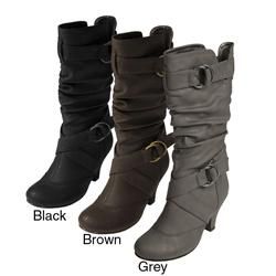 Journee Collection Womens Cynthia Ring accented Slouchy Boots