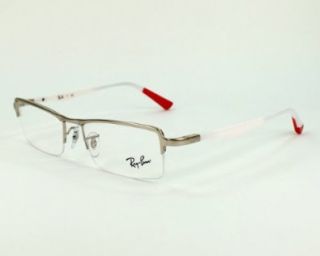 Glasses Ray Ban frame RX 6233 RX6233 2719 Metal Silver   White Shoes