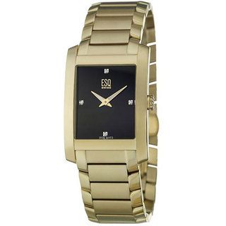 ESQ by Movado Mens Venture Stainless Steel Goldplated Quartz Watch