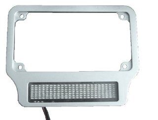 Chrome Motorcycle LED Scrolling License Plate Frame  