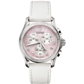 Swiss Army Womens Chrono Classic Pink Mother of Pearl Dial