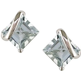 Gemstone, Aquamarine Earrings Buy Cubic Zirconia