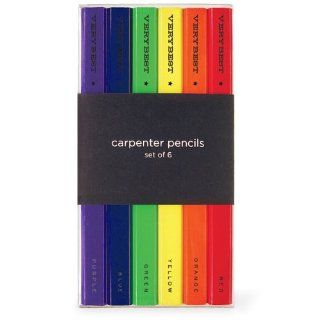Rainbow Carpenter Pencil Set, 6 Count (128 14)