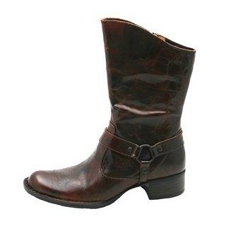 BORN Heloise Boots Cowboy Shoes Brown Womens